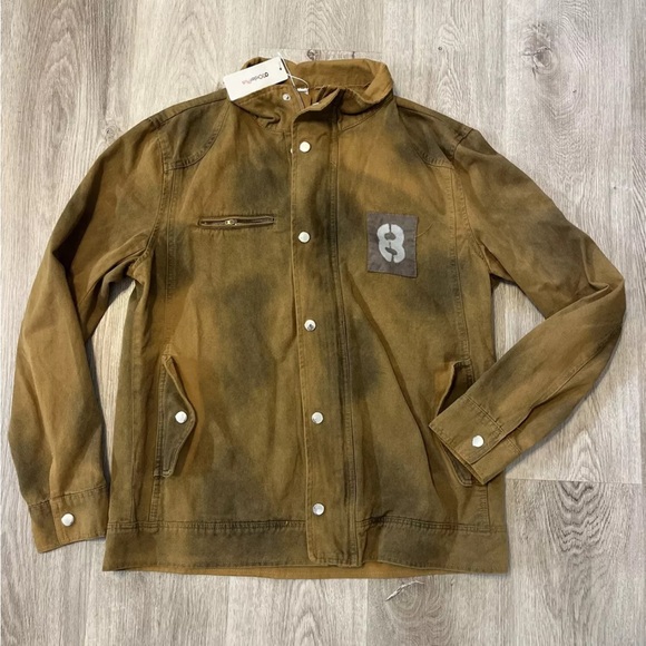 OC Order Plus Women's Denim Jean Jacket Zip Brown Medium Buttons
Front Pockets - Picture 11 of 11